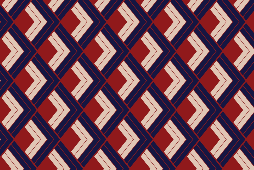 This image shows a black and red lattice.